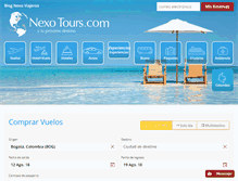 Tablet Screenshot of nexotours.com